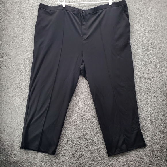 Soft Focus Pants - Soft Focus Pants Trousers Womens Plus Size 3X 30/32 Black Straight Leg